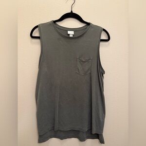 sage green tank top